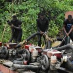 Galamsey fight: Soldiers destroy 14 excavators, other equipment in Atewa East and West