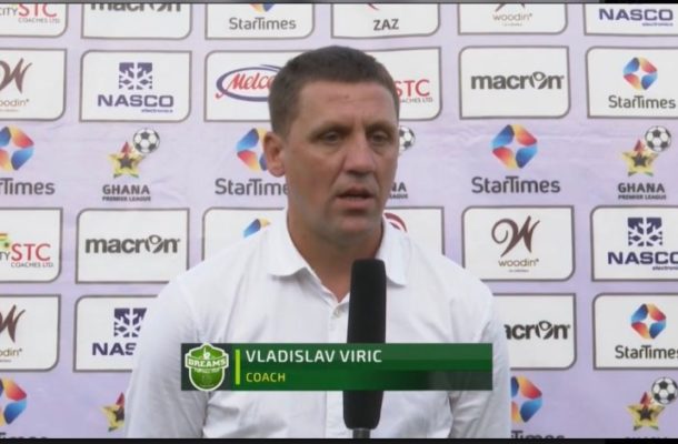 VIDEO: Dreams FC coach Vladislav Viric apologizes for comments against referees in Kotoko defeat