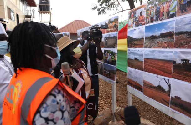 Cecilia Dapaah commends contractor working on Oti landfill site