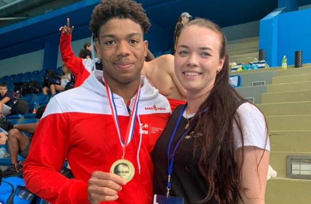 Abeiku Jackson wins Swimming Competition in Croatia