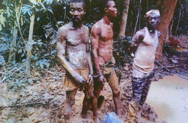 Takoradi: Three illegal miners jailed 15 years each, fined GHS 240,000