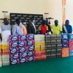 Twellium presents assorted products to Team Ghana