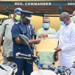 Deputy Energy Minister presents motorbikes to Police