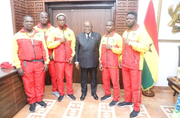 Ghana's Tokyo 2020 Olympic Team pays visit to Prez Akufo-Addo