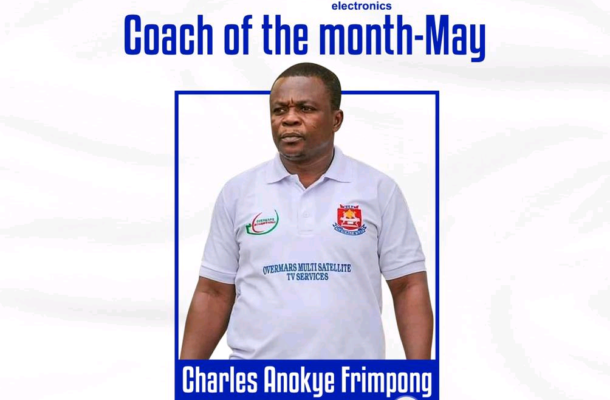 NASCO Awards: Charles Frimpong wins coach of the Month of May in female category