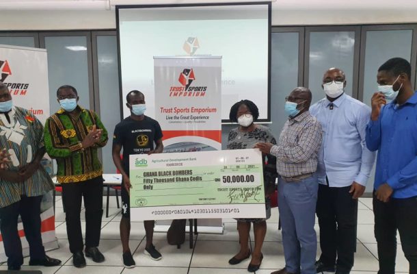 Trust Sports Emporium stimulates Black Bombers with Ghs50,000 package