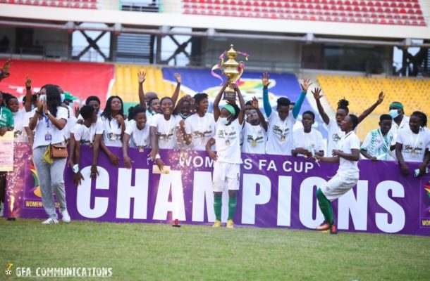 Hasaacas Ladies beat Ampem Darkoa in FA Cup to win historic double