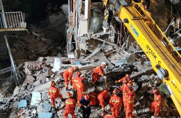 China: Hotel collapse leaves 17 dead, injures five