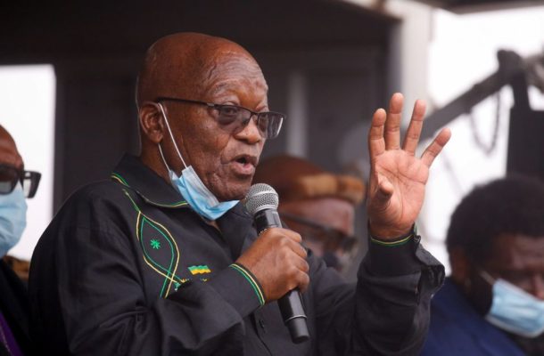 South Africa's Zuma tries to block arrest as police hold back