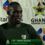 VIDEO: Elmina Sharks' James Bissue scores Patrick Schick-like goal from center circle against Legon Cities
