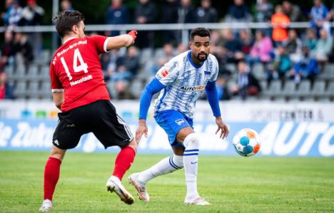 K.P Boateng plays for Hertha Berlin for the first time in a friendly since return