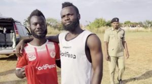PHOTOS: Ghanaian player Bernard Morrison meets lookalike in Tanzania