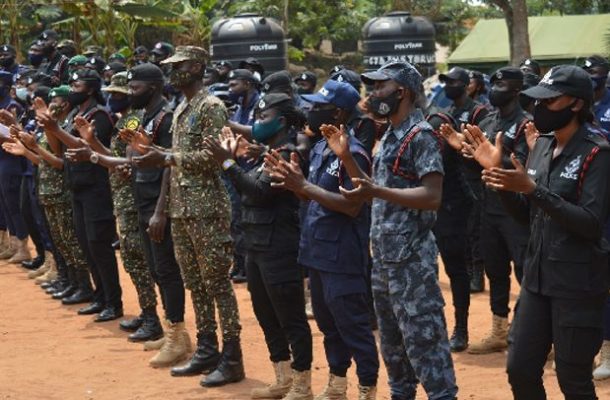 Security personnel begin community crime prevention at Akaa