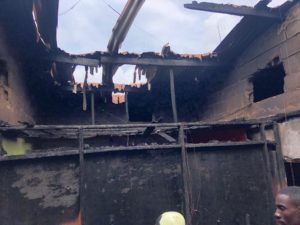Photos: Part of Zenith University College destroyed by fire