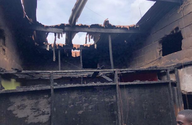 Photos: Part of Zenith University College destroyed by fire