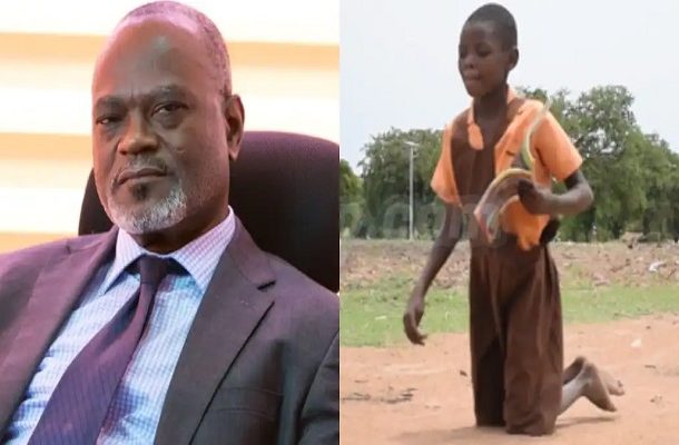 Dr Kofi Amoah donates GHC25k to 9-year-old girl who crawls over 1km to school