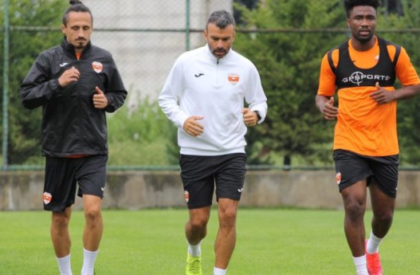 PHOTOS: Samuel Tetteh trains with his new side Adanaspor