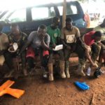 Team arrest illegal miners in Juaboso District