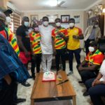 Team Ghana Celebrates with Sports Minister
