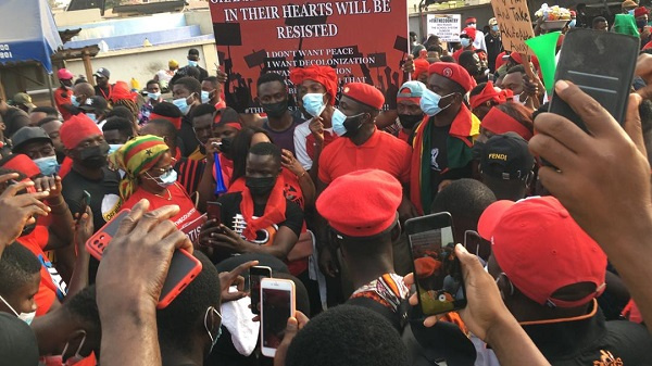 PHOTOS: Thousands of Ghanaian youth storm Accra for #FixTheCountry demo
