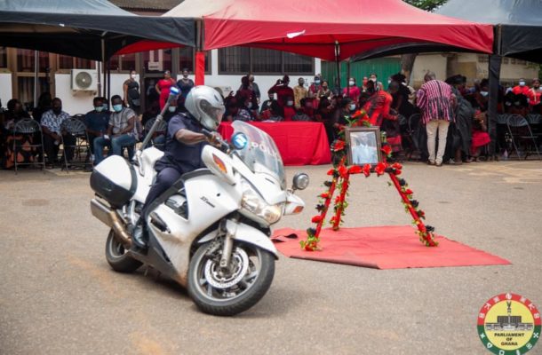 PHOTOS: One-week observation for dispatch rider who died in Bagbin’s convoy accident