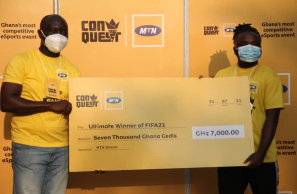 Accra based Wondha Kid wins 2nd edition of MTN Conquest 2021 E-Sports and Gaming Tournament