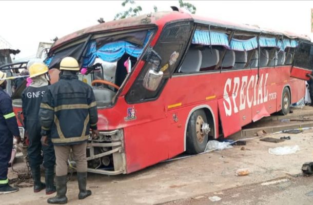 PHOTOS: Two dead, 23 injured as bus crashes into shops and somersaults