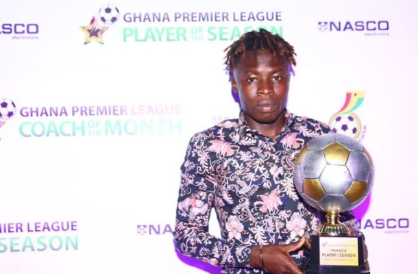 Hearts of Oak's Salifu Ibrahim wins NASCO player of the season award