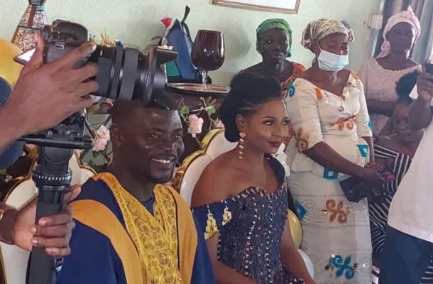 PHOTOS & VIDEO: Hearts coach Samuel Boadu marries fiancée in Kumasi