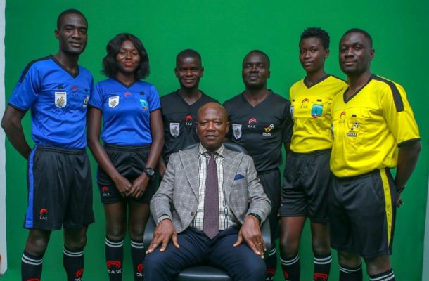 GFA receives referees' kits from sponsor from ZAZ Produkte