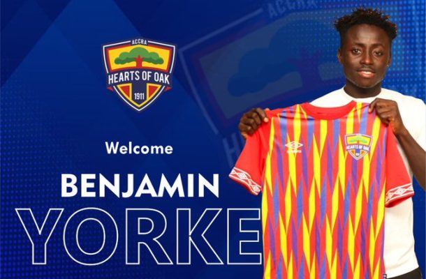 OFFICIAL: Benjamin Yorke joins Accra Hearts of Oak
