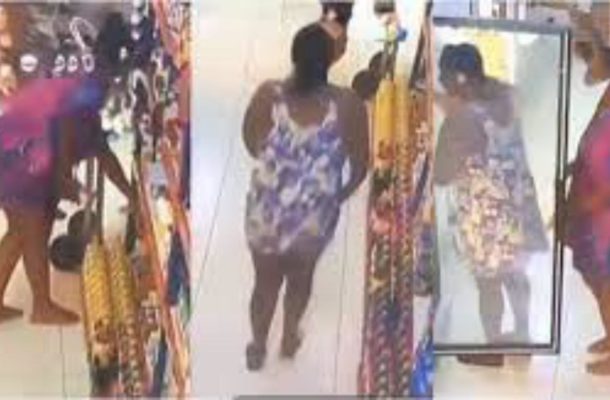 VIDEO: 2 ladies caught on camera stealing from shop