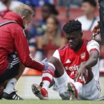 Injured Thomas Partey will be out of action for three weeks