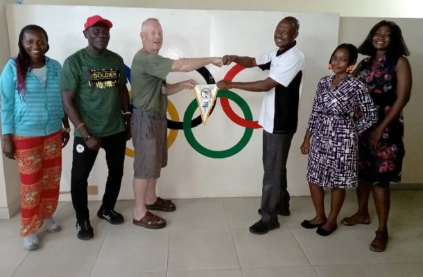 Dr. Andrew Carruthers visits Ghana Olympic Committee (GOC)