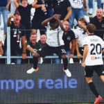 Emmanuel Gyasi scores for Spezia in Juventus defeat