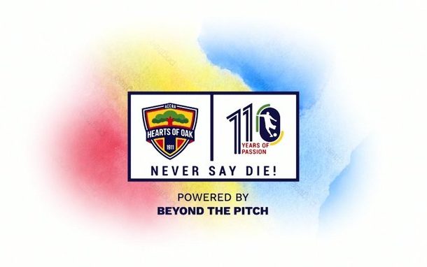Hearts outdoor new club logo for 110th anniversary