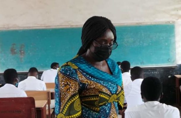 Dep. Education Minister Gifty Twum tours TVET exams centers