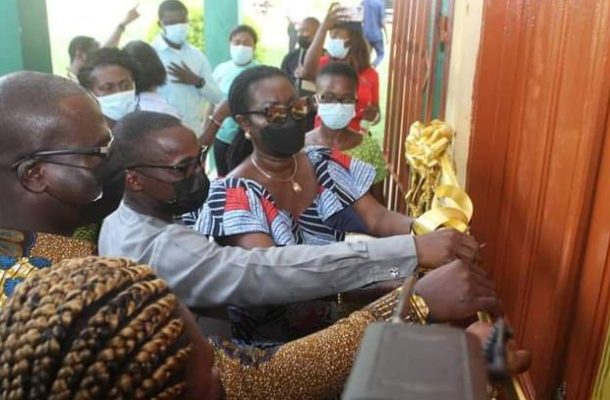Ursula commissions ICT Lab for Sefwi Wiawso SHS