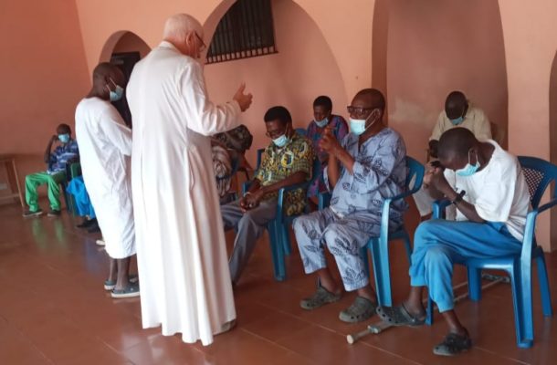 Lepers pray for Hajia Mariama Bawumia