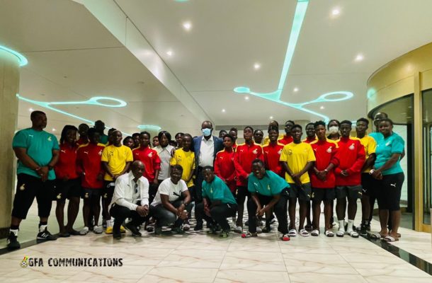Aisha Buhari Cup: Kurt Okraku visits Black Queens ahead of opener