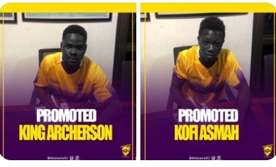 Medeama promote two youth team players to the senior side