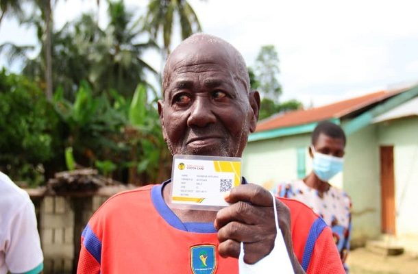 103-year-old farmer goes through cocoa farmer pension scheme