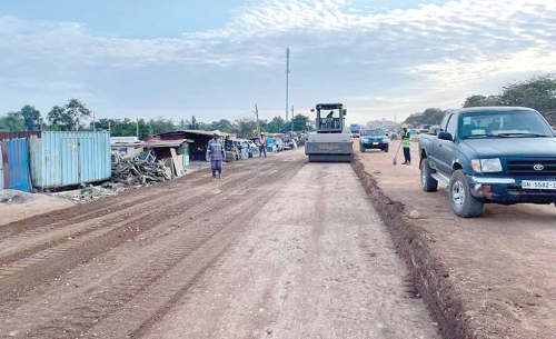 Accra-Tema Beach Road reconstruction progresses