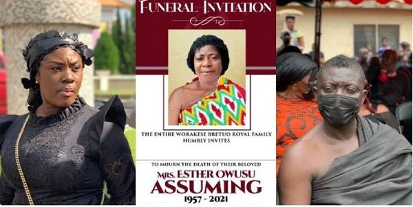 PHOTOS: Kumawood stars commiserate with Bill Asamoah as he buries his mother