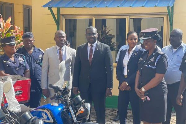 NLA donates motor bikes to the Ministry Police Station