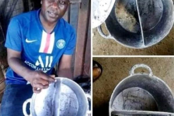 Man moulds pot that allows you cook two(2) meals at once (PHOTOS)