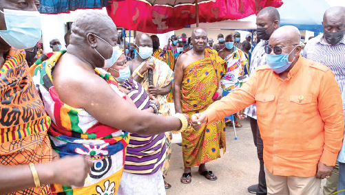 Resolve chieftaincy disputes for development - President entreats Akuapem chiefs