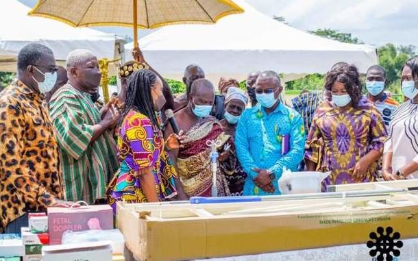 Deputy Finance Minister Abena Osei Asare donates medical equipment