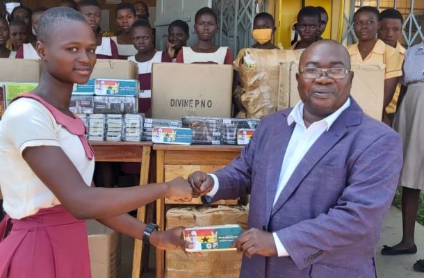 Nabdam MP supports final-year JHS students ahead of BECE