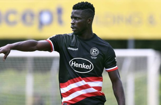 Nana Ampomah plays for Fortuna Dusseldorf for the first time in 2years
